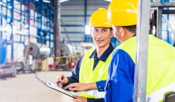 Two Frontline Factory Workers